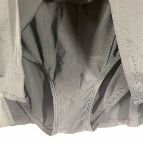 Ocean Dreams Signature Women's Elastic Waist Mini Swimsuit Skirt Black Size 22 - Picture 2 of 7